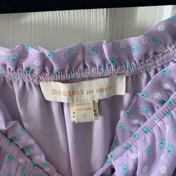 Purple floral blouse - Picture 3 of 3